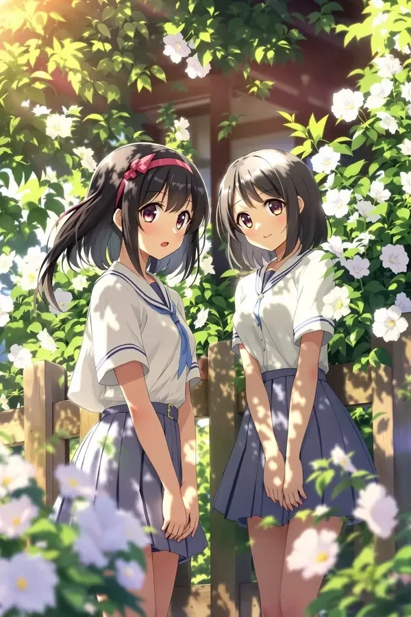 牵牛花与加奈 - 日本漫画 牵牛花与加奈 - 日本漫画百合番剧封面